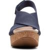 imageClarks Womens Annadel Eirwyn Wedge SandalBlue Navy Suede Navy Suede