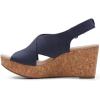 imageClarks Womens Annadel Eirwyn Wedge SandalBlue Navy Suede Navy Suede