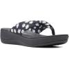 imageClarks Womens Arla Glison Flip FlopBlackWhite