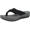 imageClarks Womens Arla Kaylie FlipFlop SandalsBlack Textile