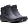 imageClarks Womens Ashland Mabel Ankle BootNavy Tumbled