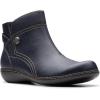 imageClarks Womens Ashland Mabel Ankle BootNavy Tumbled