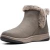 imageClarks Womens Breeze Fur Ankle BootDark Olive Textile