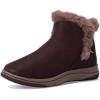 imageClarks Womens Breeze Fur Ankle BootMerlot