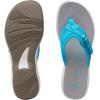 imageClarks Womens Breeze Sea FlipFlopAqua Synthetic