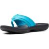 imageClarks Womens Breeze Sea FlipFlopAqua SyntheticBlack Sole