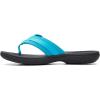imageClarks Womens Breeze Sea FlipFlopAqua SyntheticBlack Sole
