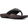 imageClarks Womens Breeze Sea FlipFlopBlack SynetheticBrown Sole