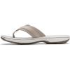 imageClarks Womens Breeze Sea FlipFlopLight Taupe Synthetic
