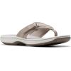 imageClarks Womens Breeze Sea FlipFlopLight Taupe Synthetic