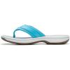 imageClarks Womens Breeze Sea FlipFlopLight Turquoise Synthetic