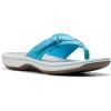 imageClarks Womens Breeze Sea FlipFlopLight Turquoise Synthetic