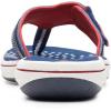 imageClarks Womens Breeze Sea FlipFlopNavyRed Synthetic