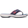 imageClarks Womens Breeze Sea FlipFlopNavyRed Synthetic