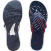 imageClarks Womens Breeze Sea FlipFlopNavyRed Synthetic
