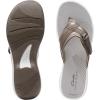 imageClarks Womens Breeze Sea FlipFlopPewter Synthetic