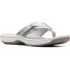 imageClarks Womens Breeze Sea FlipFlopSilver Synthetic