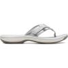 imageClarks Womens Breeze Sea FlipFlopSilver Synthetic