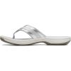 imageClarks Womens Breeze Sea FlipFlopSilver Synthetic