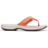 imageClarks Womens Breeze Sea FlipFlopTangerinePop Synthetic