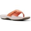 imageClarks Womens Breeze Sea FlipFlopTangerinePop Synthetic