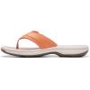 imageClarks Womens Breeze Sea FlipFlopTangerinePop Synthetic
