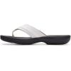 imageClarks Womens Breeze Sea FlipFlopWhite SyntheticBlack Sole