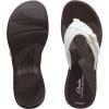 imageClarks Womens Breeze Sea FlipFlopWhite SyntheticBrown Sole