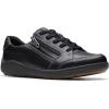 imageClarks Womens Bryianne Bayla SneakerBlack Leather