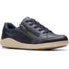 imageClarks Womens Bryianne Bayla SneakerNavy Leather