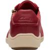 imageClarks Womens Bryianne Bayla SneakerRed Leather