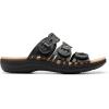 imageClarks Womens Laurieann Ruby Flat SandalBlack Leather