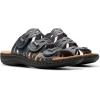 imageClarks Womens Laurieann Ruby Flat SandalNavy Leather