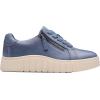 imageClarks Womens Mykah Joy SneakerDenim Blue Leather