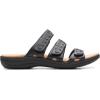 imageClarks womens Laurieann CoveFlat SandalBlack Leather