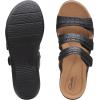 imageClarks womens Laurieann CoveFlat SandalBlack Leather