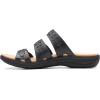 imageClarks womens Laurieann CoveFlat SandalBlack Leather