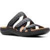 imageClarks womens Laurieann CoveFlat SandalBlack Leather