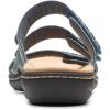 imageClarks womens Laurieann CoveFlat SandalBlue Grey Leather