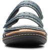 imageClarks womens Laurieann CoveFlat SandalBlue Grey Leather