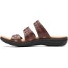 imageClarks womens Laurieann CoveFlat SandalDark Tan Leather