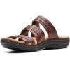 imageClarks womens Laurieann CoveFlat SandalDark Tan Leather