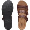 imageClarks womens Laurieann CoveFlat SandalDark Tan Leather