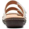 imageClarks womens Laurieann CoveFlat SandalWhite Leather