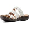 imageClarks womens Laurieann CoveFlat SandalWhite Leather
