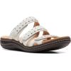 imageClarks womens Laurieann CoveFlat SandalWhite Leather