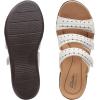 imageClarks womens Laurieann CoveFlat SandalWhite Leather