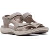 imageClarks womens Mira BayFlat SandalStone Textile
