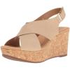 imageClarks Womens Annadel Eirwyn Wedge SandalSand Nubuck
