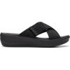 imageClarks Womens Arla Wave Slide SandalBlackWhite